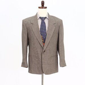 Vintage 1980s 40R Brown HB 2-Button Sport Coat Blazer Jacket B039
